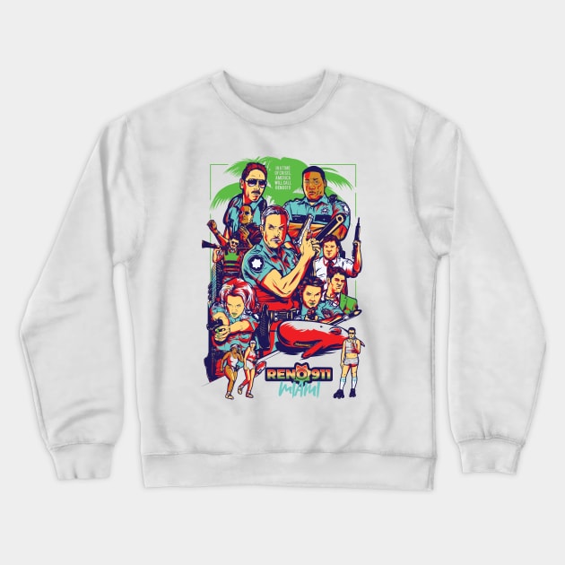 America Will Call Reno 911! Crewneck Sweatshirt by PaybackPenguin